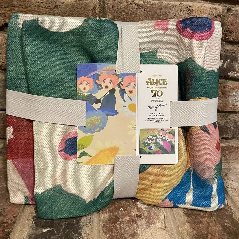 Alice in Wonderland By Mary Blair Throw 70th Anniversary